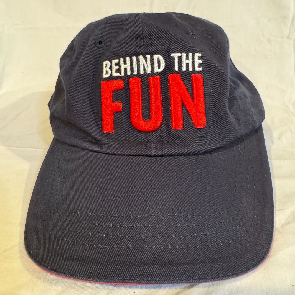 Carnival Cruise Line Hat Behind The Fun Honorary Team Member Navy Blue Cap Promo